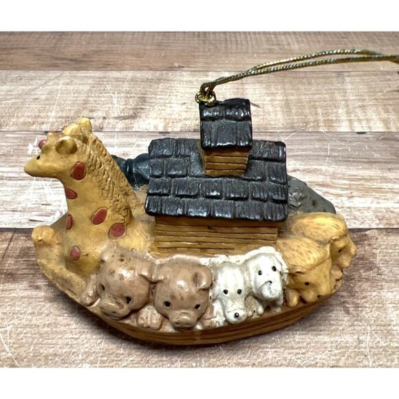 Miniature Noahs Ark Detailed Collectible Ornament Resin Animal Sculpture - Picture 3 of 7